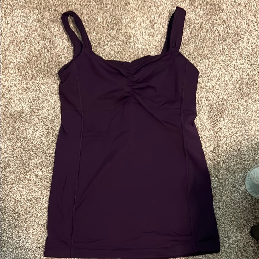 Lululemon Athletica Purple Camisole with Ruched Detail